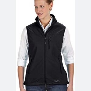 Eddie Bauer Vest Grey Travex Full Zip Hooded Windbreaker Vest Size M